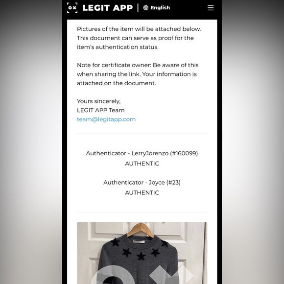 Givenchy Star Wool Grey Sweater - Picture 16 of 16